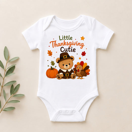 Little Thanksgiving Cutie - Holiday Thanksgiving Bodysuit
