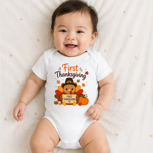 First Thanksgiving - Holiday Thanksgiving Bodysuit