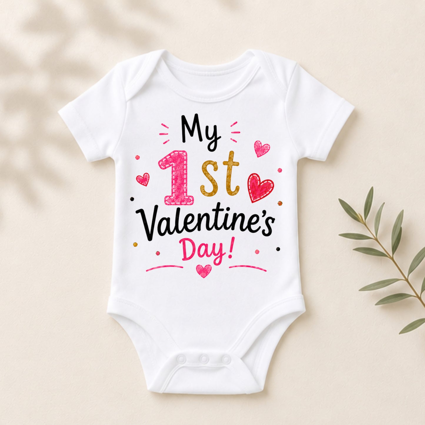 My 1st Valentine's Day I - Holiday Valentine's Day Bodysuit