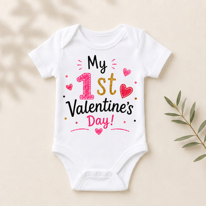 My 1st Valentine's Day I - Holiday Valentine's Day Bodysuit