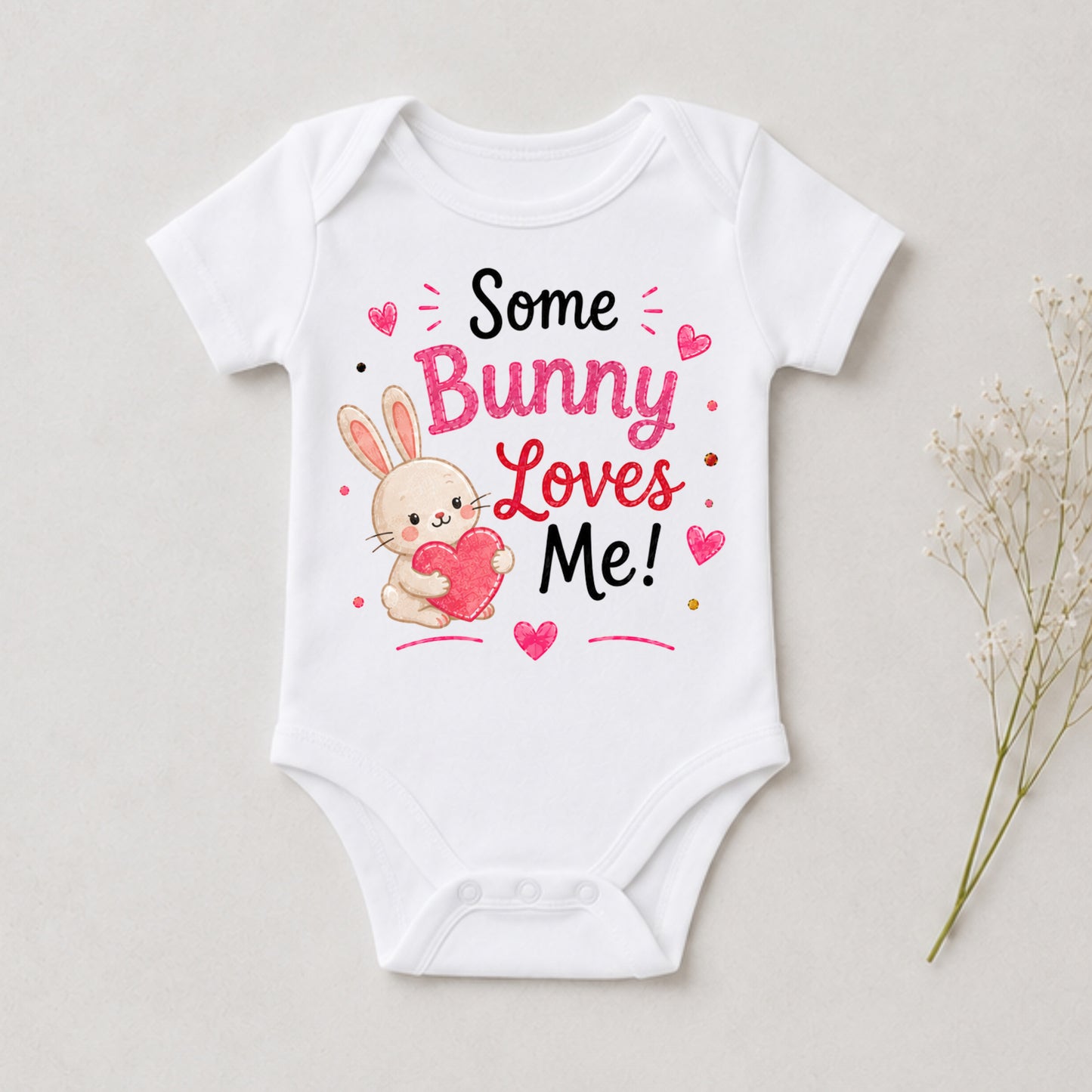 Some Bunny Loves Me - Holiday Valentine's Day Bodysuit