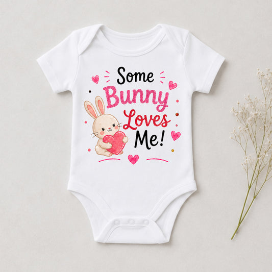 Some Bunny Loves Me - Holiday Valentine's Day Bodysuit