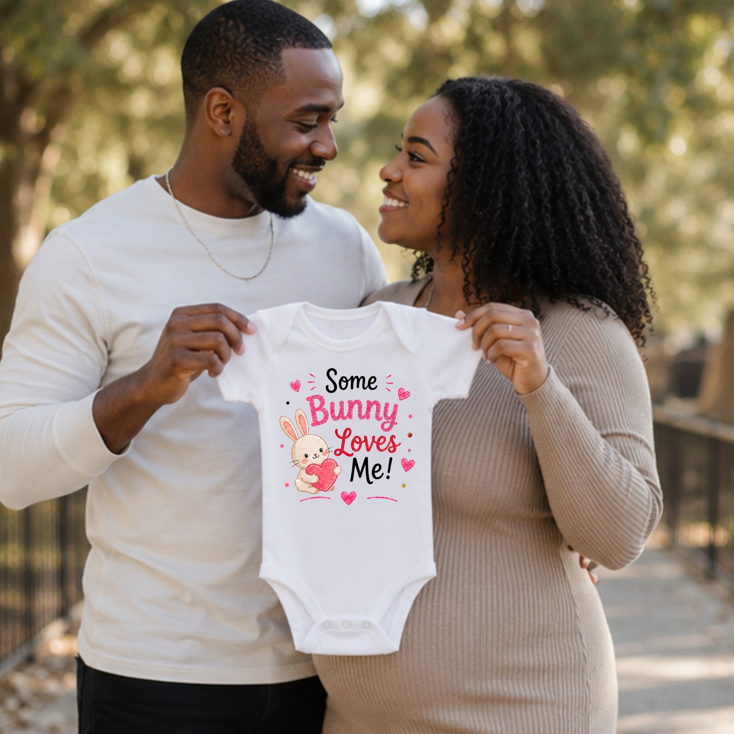 Some Bunny Loves Me - Holiday Valentine's Day Bodysuit