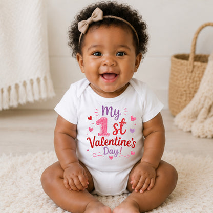 My 1st Valentine's Day II - Holiday Valentine's Day Bodysuit
