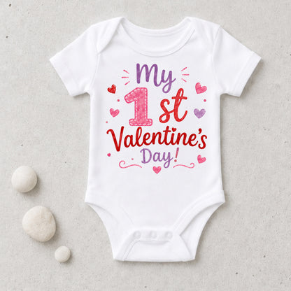 My 1st Valentine's Day II - Holiday Valentine's Day Bodysuit