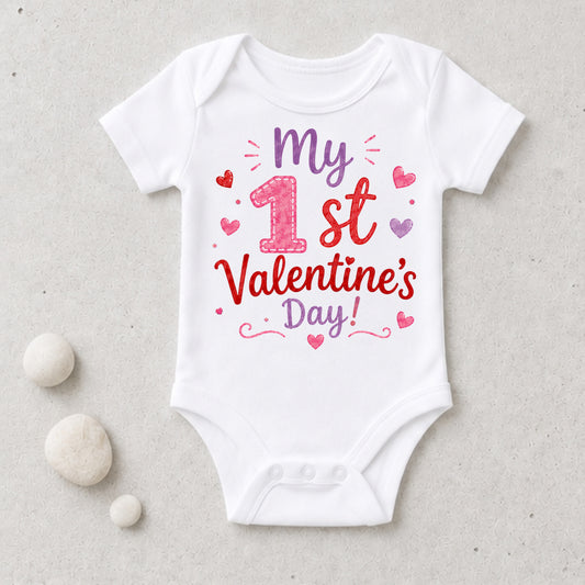 My 1st Valentine's Day II - Holiday Valentine's Day Bodysuit