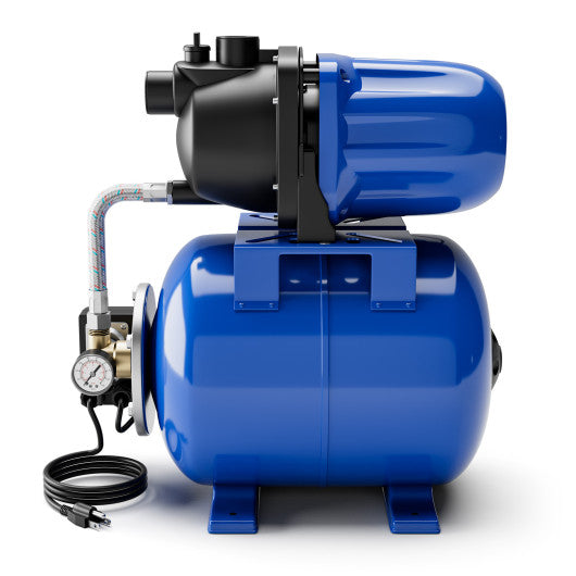 1200 W Garden Water Pump Shallow Well Pressurized Irrigation-Blue