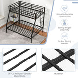 Space-saving Metal Slatted Bed Frame for Teens and Adults Noise-free No Box Spring Needed-Black