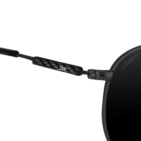 ●CAPTAIN● Real Carbon Fiber Sunglasses (Polarized Lens | Carbon Fiber Temples | Black) by Simply Carbon Fiber