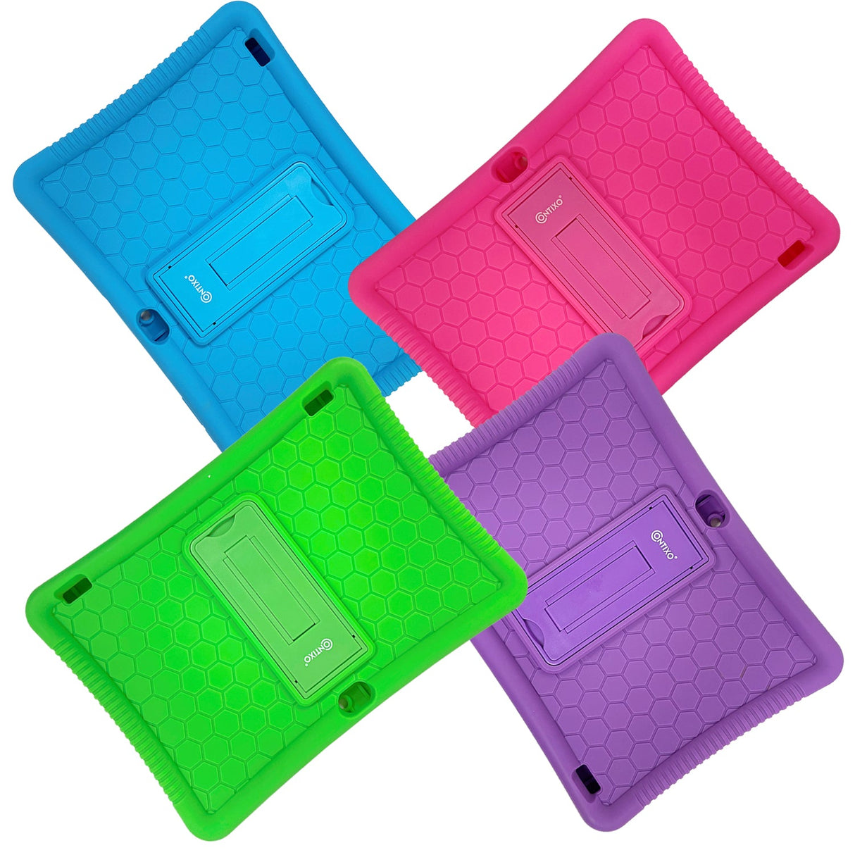 Contixo K102 Kids Tablet -Protective Silicone Case, Multi-Color by Contixo