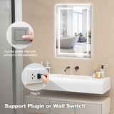 Defogging LED Bathroom Mirror with Memory Function and Anti-Fog-S