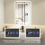 Defogging LED Bathroom Mirror with Memory Function and Anti-Fog-S