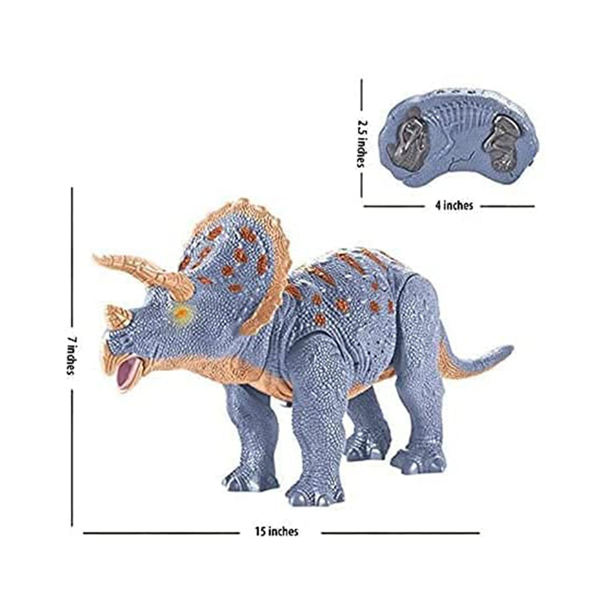 Contixo DR2 Remote Control RC Walking Triceratops Dinosaur Toy by Contixo