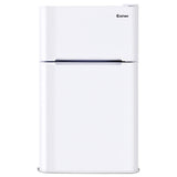 3.2 cu ft. Compact Stainless Steel Refrigerator-White