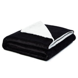 Zakary Flannel Reversible Sherpa Throw Blanket