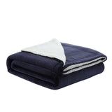 Zakary Flannel Reversible Sherpa Throw Blanket