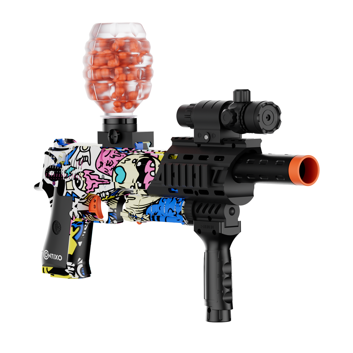 Contixo GB1 Graffiti Automatic Gel Ball Blaster with 30,000 Gel Beads by Contixo