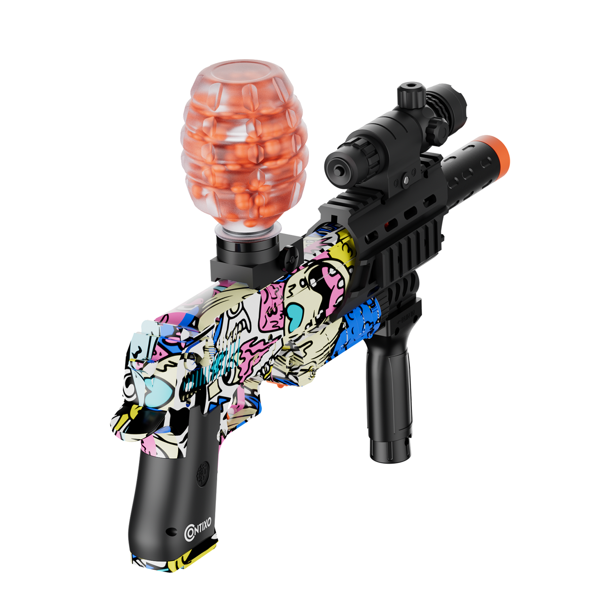 Contixo GB1 Graffiti Automatic Gel Ball Blaster with 30,000 Gel Beads by Contixo