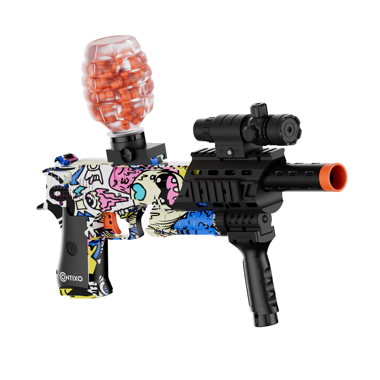 Contixo GB1 Graffiti Automatic Gel Ball Blaster with 30,000 Gel Beads by Contixo