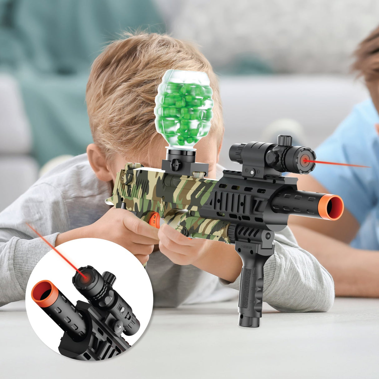 Contixo GB1 Camo Automatic Gel Ball Blaster with 30,000 Gel Beads by Contixo