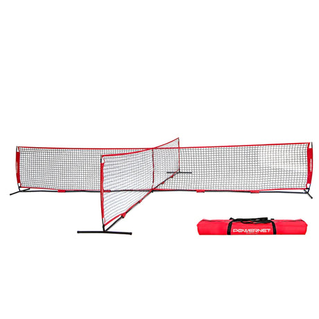 PowerNet Portable 4-Way Soccer Tennis Net 12x12 Ft for Multiplayer Use (1163)