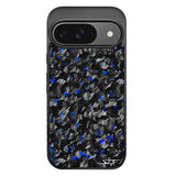 Google Pixel | Blue Flake Real Forged Carbon Fiber Phone Case | CLASSIC Series by Simply Carbon Fiber