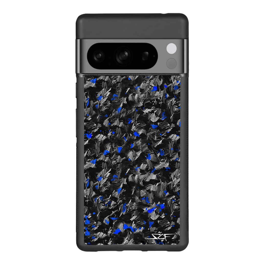 Google Pixel | Blue Flake Real Forged Carbon Fiber Phone Case | CLASSIC Series by Simply Carbon Fiber