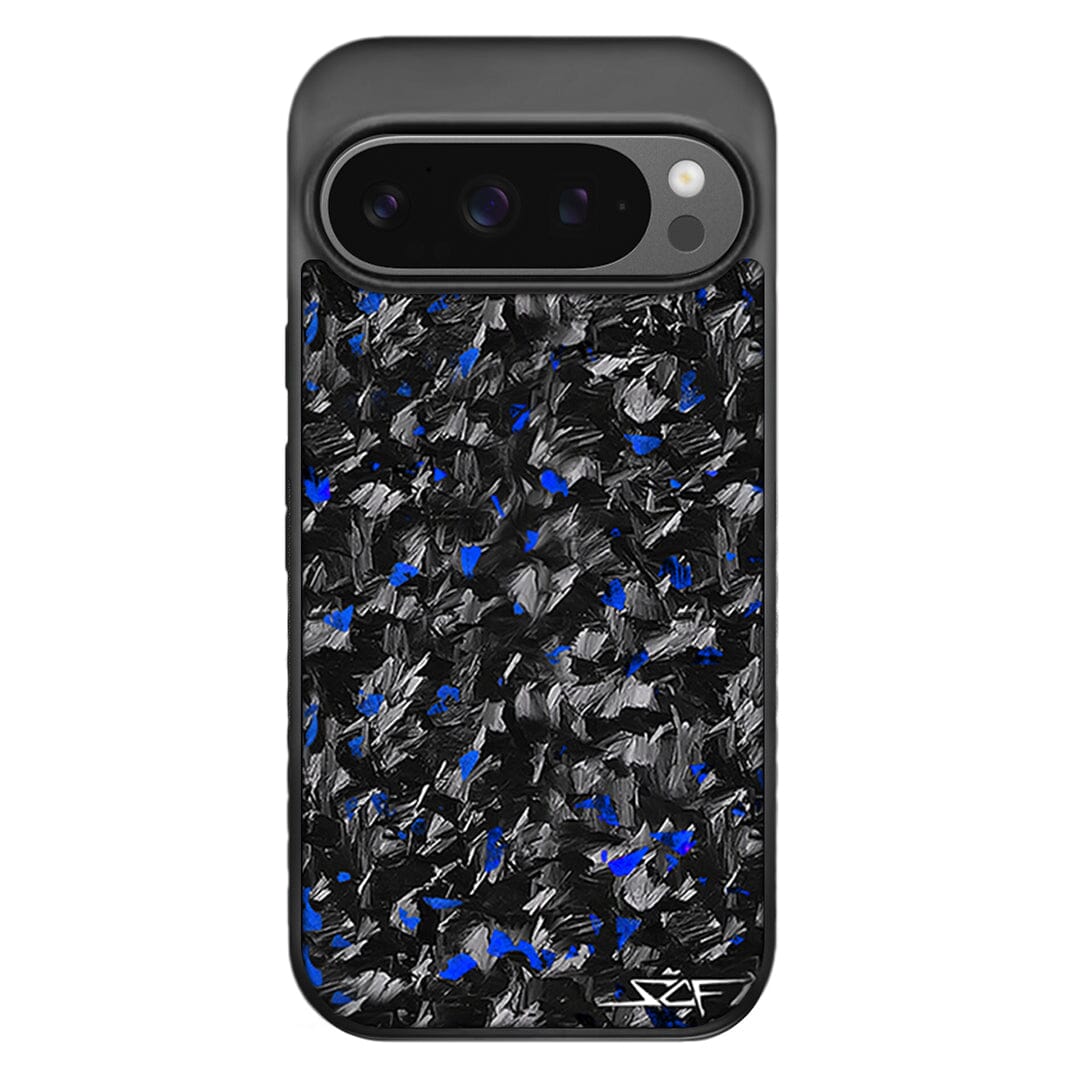 Google Pixel | Blue Flake Real Forged Carbon Fiber Phone Case | CLASSIC Series by Simply Carbon Fiber