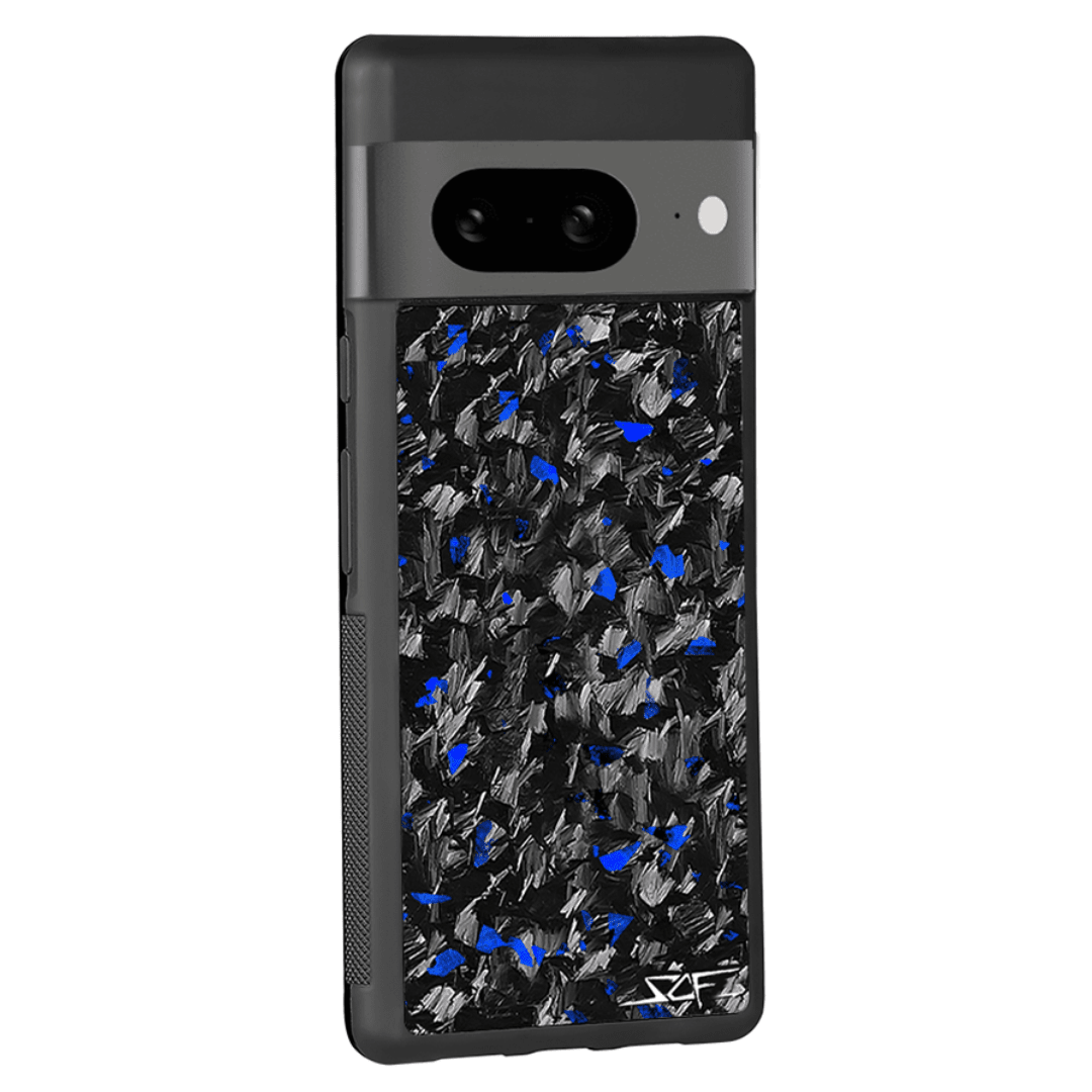 Google Pixel | Blue Flake Real Forged Carbon Fiber Phone Case | CLASSIC Series by Simply Carbon Fiber