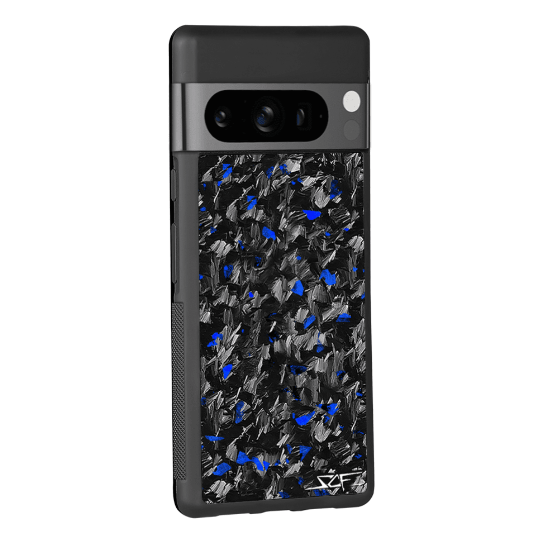 Google Pixel | Blue Flake Real Forged Carbon Fiber Phone Case | CLASSIC Series by Simply Carbon Fiber