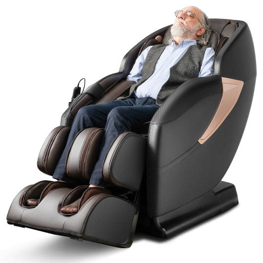 Relaxation 25 - Zero Gravity SL-Track Electric Shiatsu Massage Chair with Intelligent Voice Control-Black