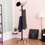 Metal Coat Rack with 12 Hooks