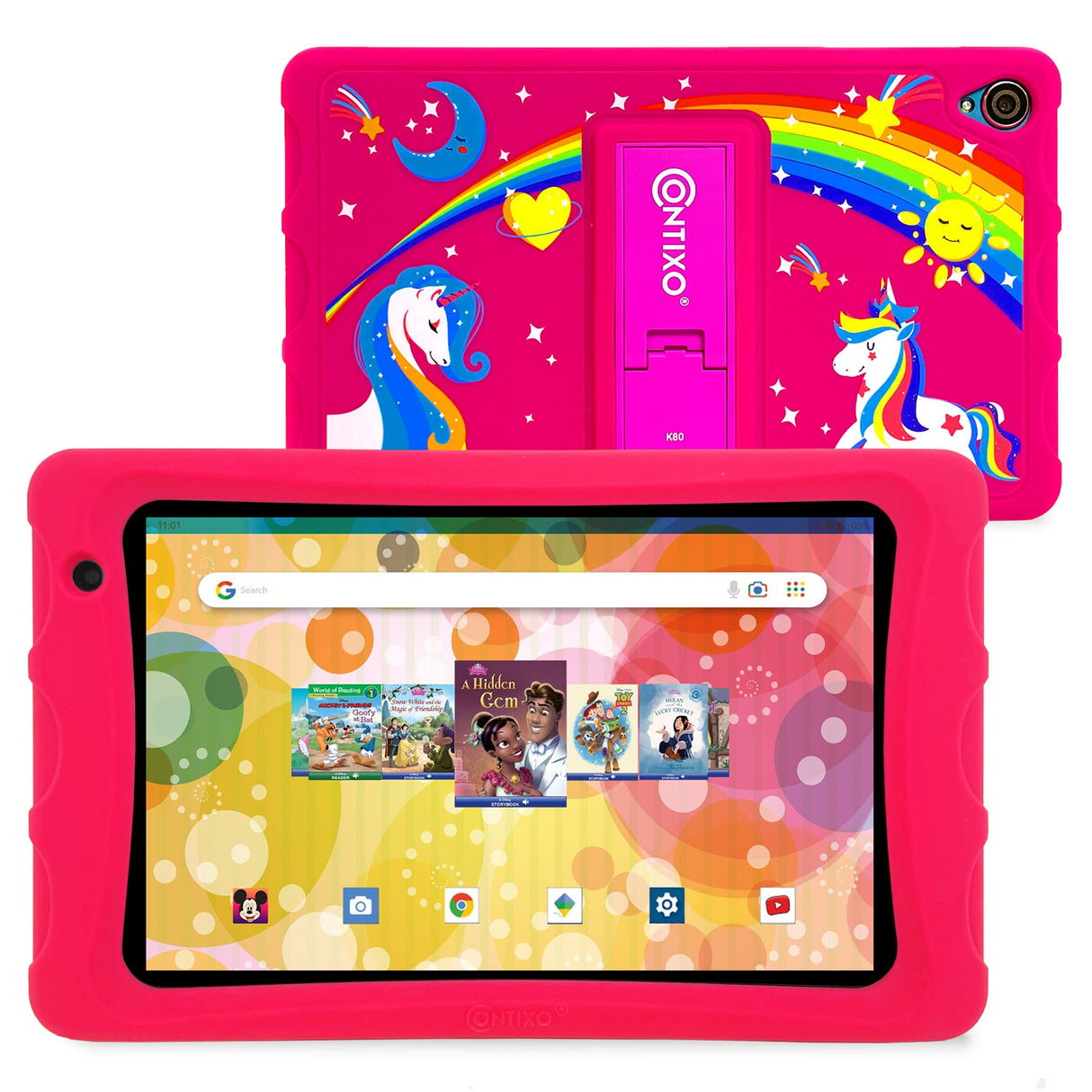 Contixo K81 8-Inch Kids Tablet Featuring 80 Disney eBooks - 4GB + 64GB by Contixo