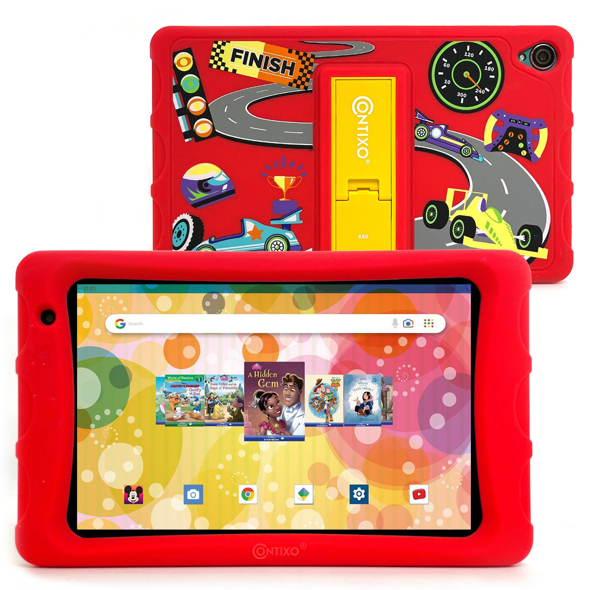 Contixo K81 8-Inch Kids Tablet Featuring 80 Disney eBooks - 4GB + 64GB by Contixo