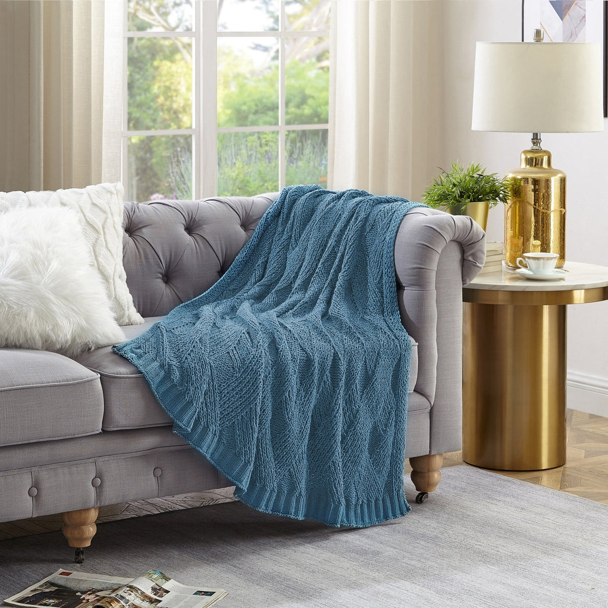 Orlando Chenille Texture Throw