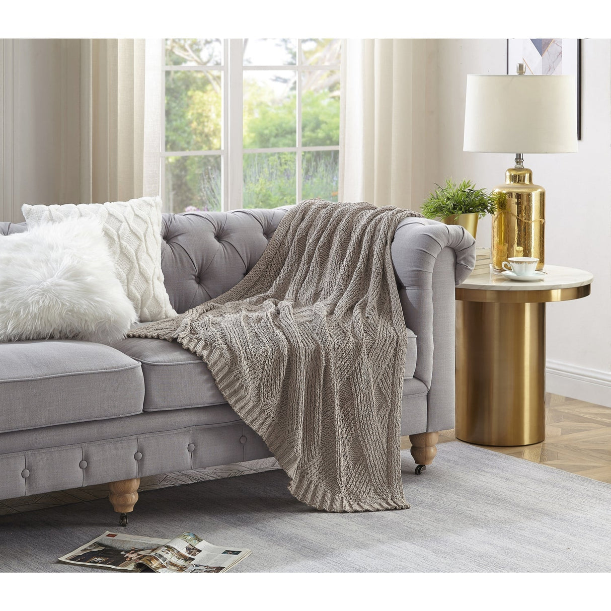 Orlando Chenille Texture Throw