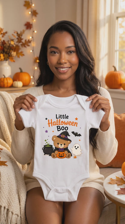 Little Halloween Boo - Holiday Halloween Bodysuit