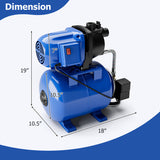 1200 W Garden Water Pump Shallow Well Pressurized Irrigation-Blue