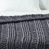 Yolly Channel Knit Throw