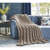 Yolly Channel Knit Throw