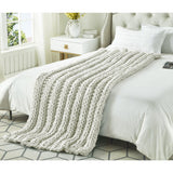 Yolly Channel Knit Throw