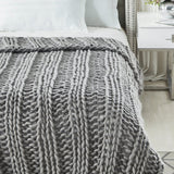 Yolly Channel Knit Throw