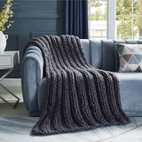 Yolly Channel Knit Throw