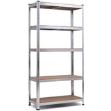 72" Storage Shelf Steel Metal 5 Levels Adjustable Shelves