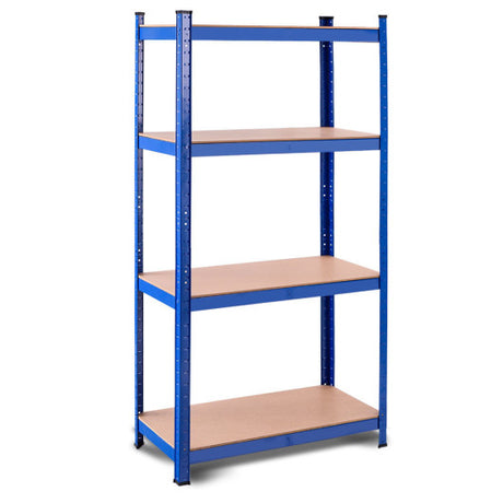 Adjustable Heavy Duty 4 Level Garage Tool Shelf Storage-Blue