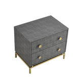 Zoie 2 Drawers Nightstand