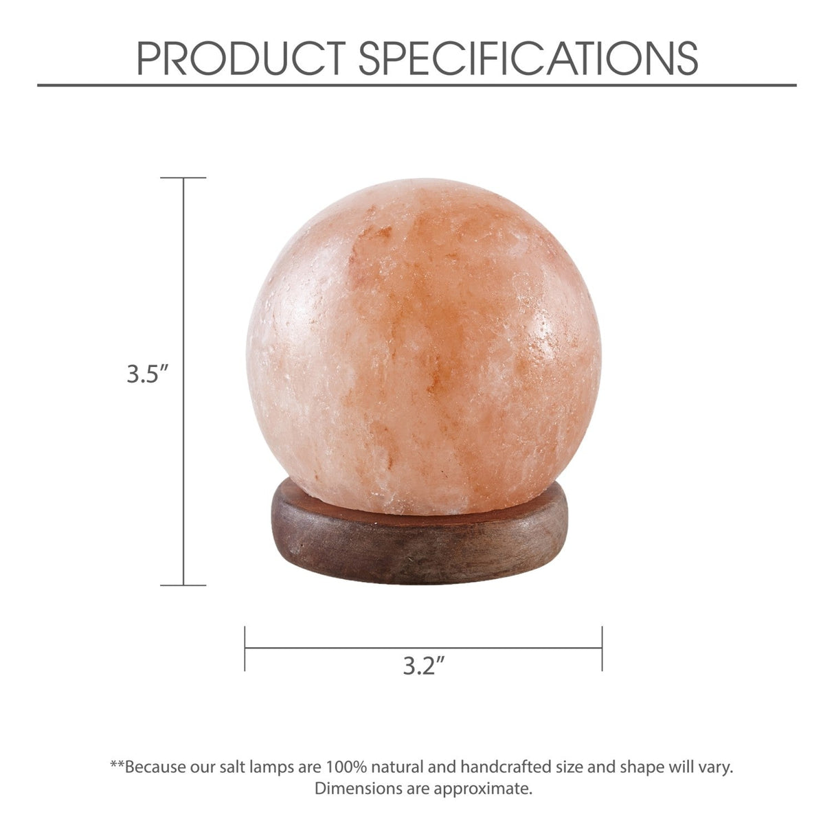 Amilia Round Salt Lamp