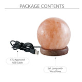 Amilia Round Salt Lamp