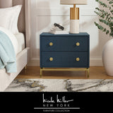 Zoie 2 Drawers Nightstand