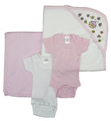 Baby Girl 4 Pc Layette Sets
